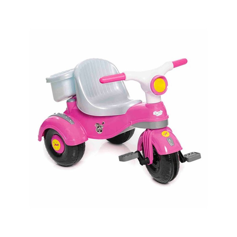 Brinquedo Motoca Triciclo Max Rosa Original Calesita 0947 em