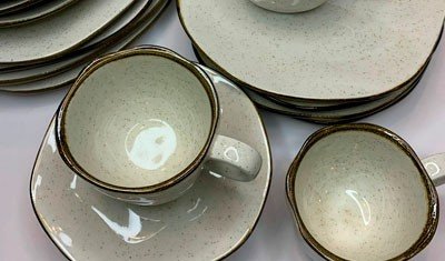 Jogo de Xícaras de Chá Porcelana Oxford Ryo Maresia 220ml 6